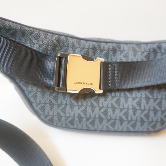 Michael Kors Kenly Small Waist Fanny Pack Crossbody Belt Bag MK Navy Admiral - Picture 5 of 10